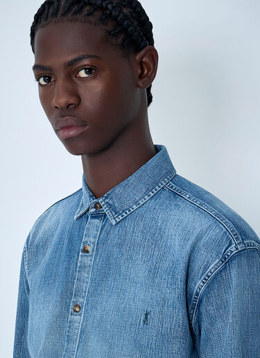 Cassandre Shirt Saint Laurent Cassandre Shirt Denim sla0162031