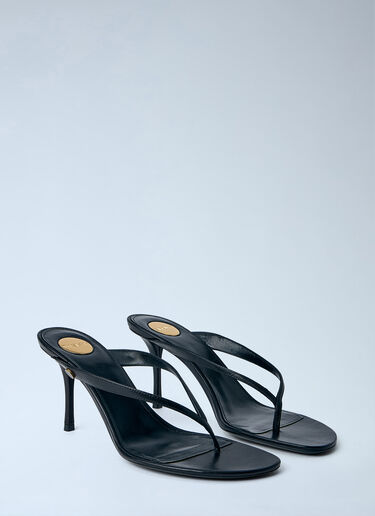 Saint Laurent Sue Thong Sandals Black sla0263045