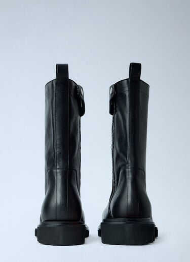LN-CC® - Rick Owens: Creeper Elastic Boots - Black Rick Owens Creeper Elastic Boots Black ric0165020