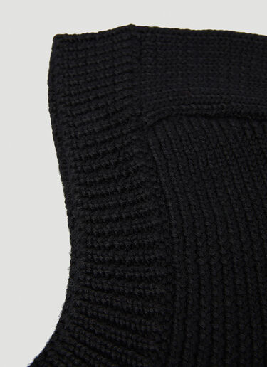 Knitted Balaclava Saint Laurent Knitted Balaclava Black sla0149084