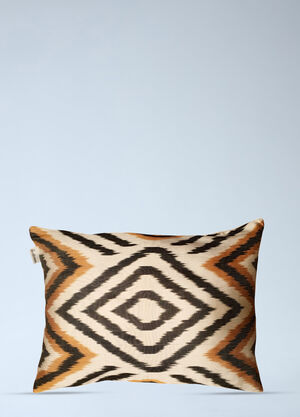 Les-Ottomans Geometric Patterned Cushion Multicolour wps0692042