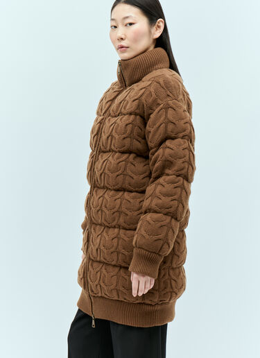 Max Mara 羊毛羊绒羽绒服 棕色 max0254057