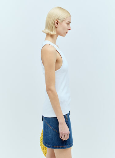 JW Anderson Anchor Embroidery Tank Top White jwa0255010