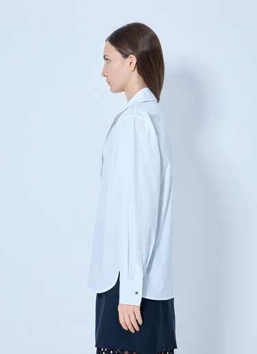 Max Mara Poplin Collar Shirt White max0265018