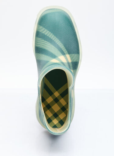 Burberry Marsh 格纹橡胶低筒靴 绿色 bur0155064