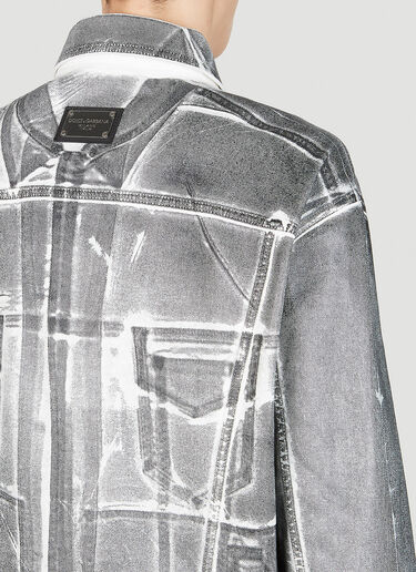 コーティングデニムジャケット Dolce & Gabbana コーティングデニムジャケット グレー dol0151010