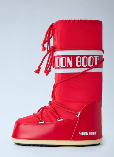 LN-CC® - Moon Boot: Icon Nylon Boots - Red Moon Boot Icon Nylon Boots Red mnb0366003