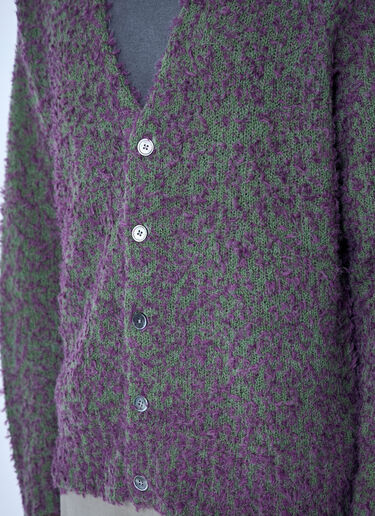 LN-CC® - Stüssy: Textured Cardigan - Purple Stüssy Textured Cardigan Purple sts0164035