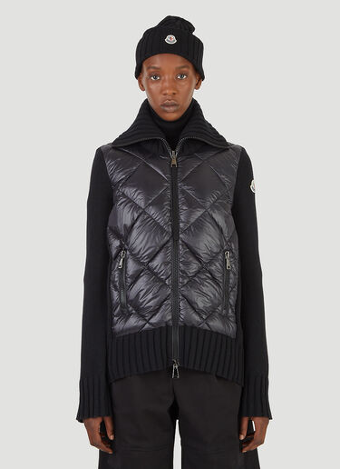 Moncler Quilted Cardigan Black mon0246044