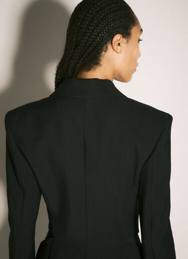 Mugler Buckled Tailored Blazer Black mug0258016
