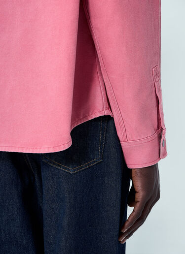 Stüssy Heavy Washed Canvas Shirt Rose sts0160006