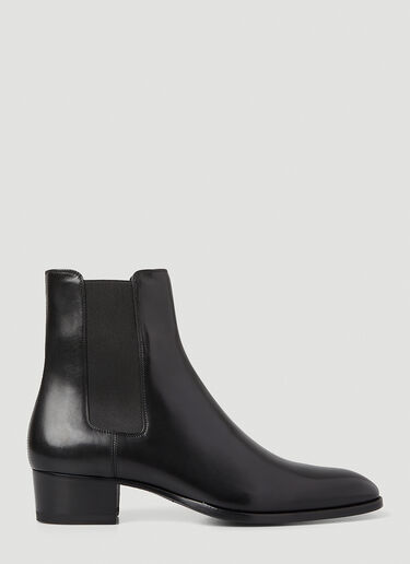 Saint Laurent Heeled Chelsea Boots Black sla0145030