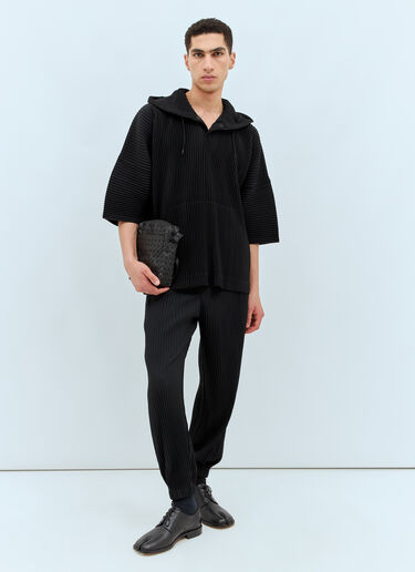 Homme Plissé Issey Miyake 준 플리츠 팬츠 블랙 hmp0157009