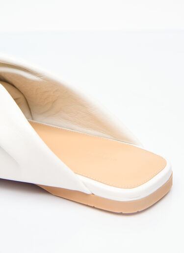 JW Anderson Corner Leather Flats White jwa0255003