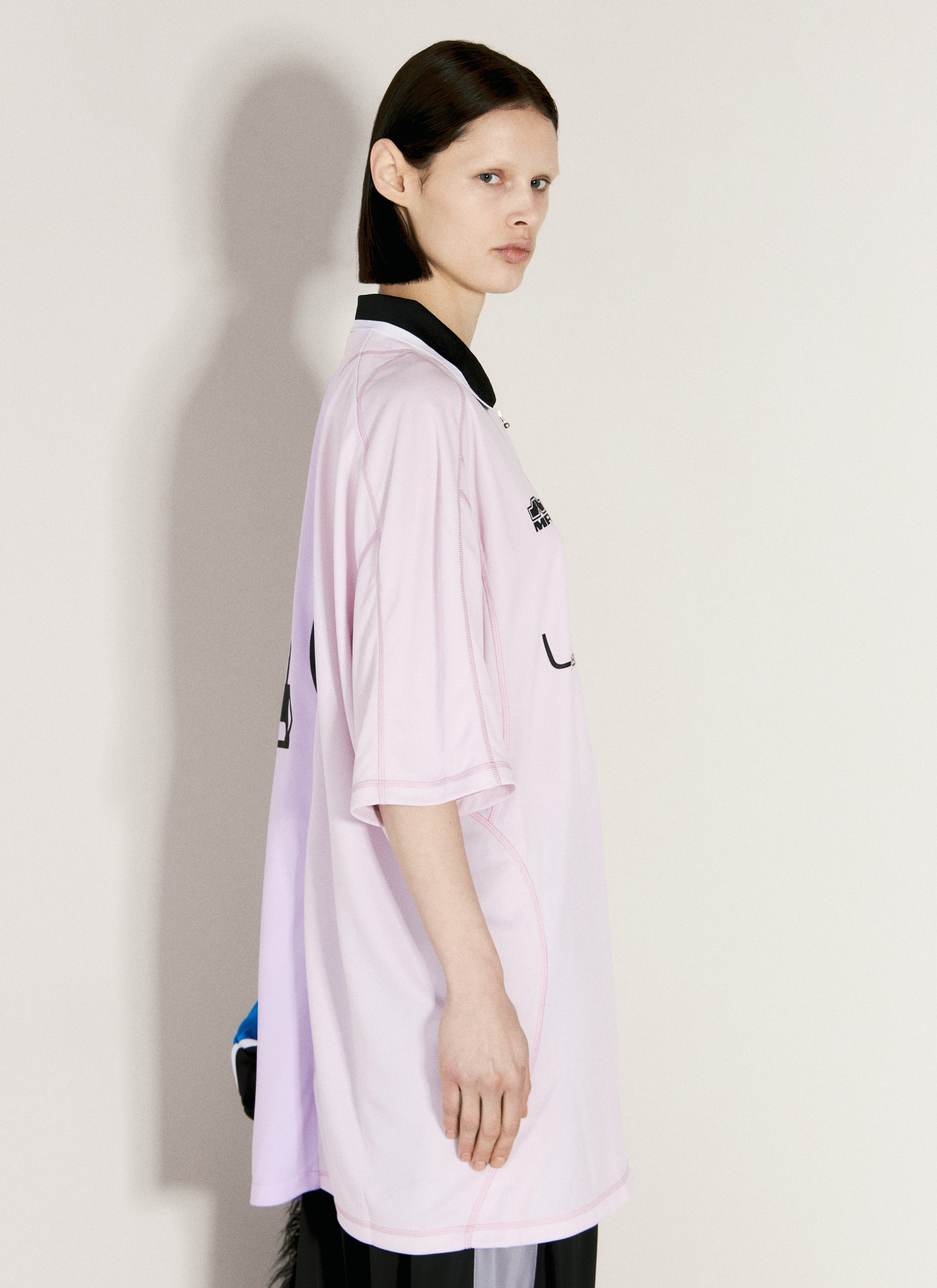 Martine Rose Women's' Half And Half Football Top in Lilac | LN-CC®