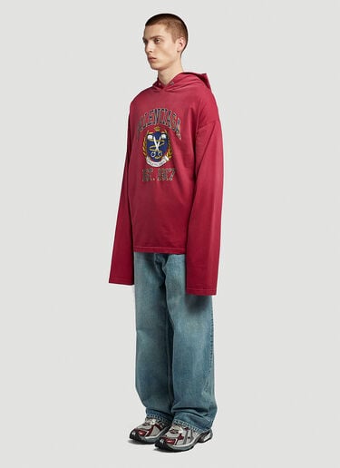 Balenciaga Est 1917 Hooded Sweatshirt Red bal0146030
