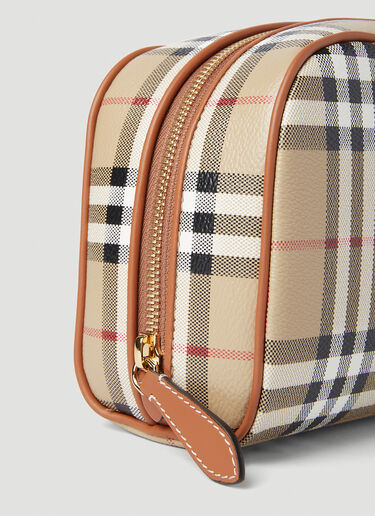 Burberry Check Cosmetic Pouch Beige bur0252041