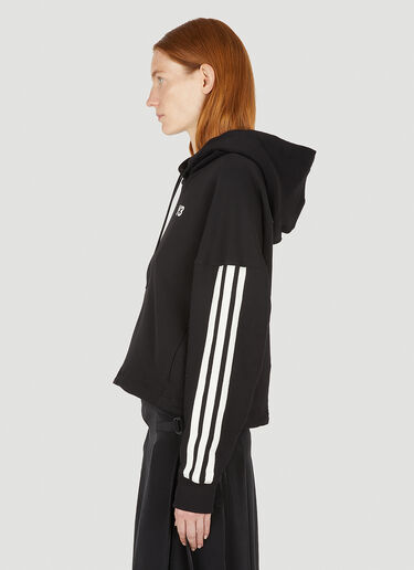 Y-3 Three Stripe Hooded Sweatshirt Black yyy0247013