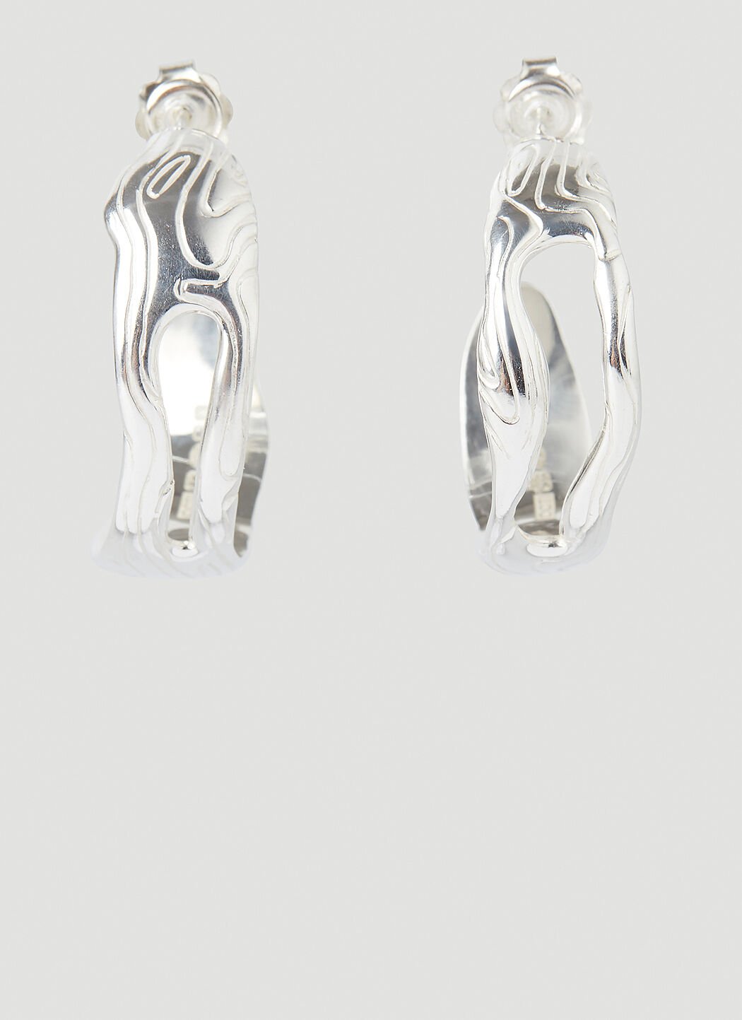 Octi Globe Hoop Earrings Silver oct0354002