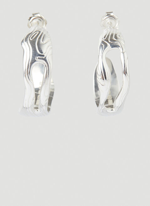 Octi Globe Hoop Earrings Silver oct0352003