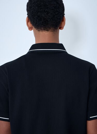Moncler Logo Motif Polo Shirt Black mon0163032