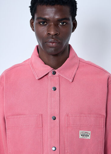 Stüssy Heavy Washed Canvas Shirt Rose sts0160006