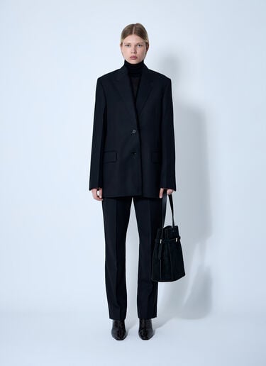 TOTEME Raw Lapel Jacket Black tot0261072