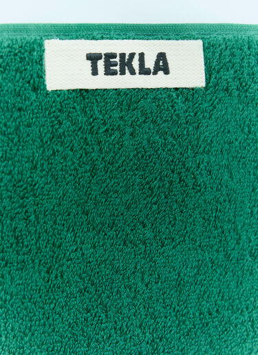 Tekla Logo Patch Bath Towel Green tek0355015