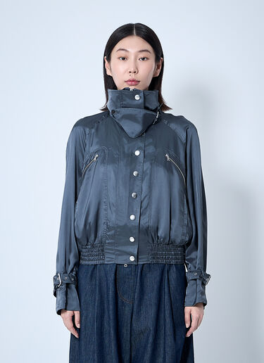 Dries Van Noten Satin Bomber Jacket Black dvn0260002