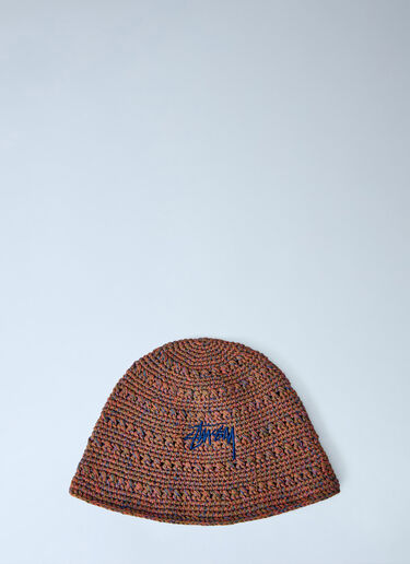 LN-CC® - Stüssy: Hemp Stock Bucket Hat - Brown Stüssy Hemp Stock Bucket Hat Brown sts0166081