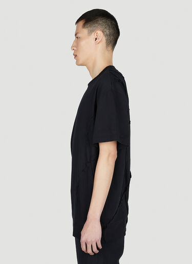 Comme Des Garçons Homme Plus 크루넥 반소매 티셔츠 블랙 hpl0152003