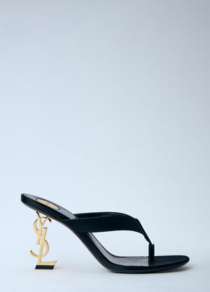 Saint Laurent Opyum Thong Sandals Black sla0263042