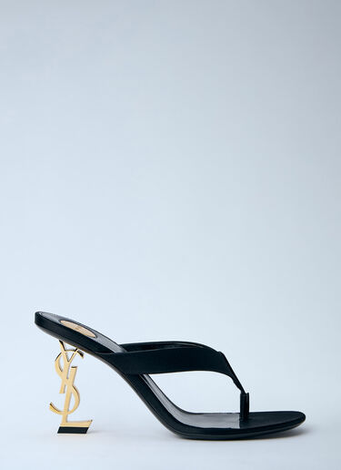 Saint Laurent Opyum Thong Sandals Black sla0263042