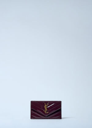 Comme des Garçons Wallet Cassandre Matelassé Fragments Flap Cardholder Multicolour cdw0355003