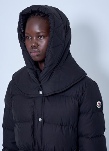 LN-CC® - Moncler: Pic Hooded Long Down Coat - Black Moncler Pic Hooded Long Down Coat Black mon0266050