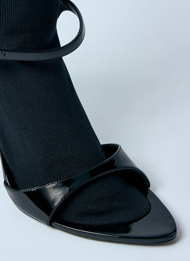 Balenciaga Avenue Sock 110mm Heel Sandals Black bal0259016