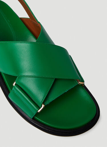 Marni Fussbett Sandals Green mni0251026