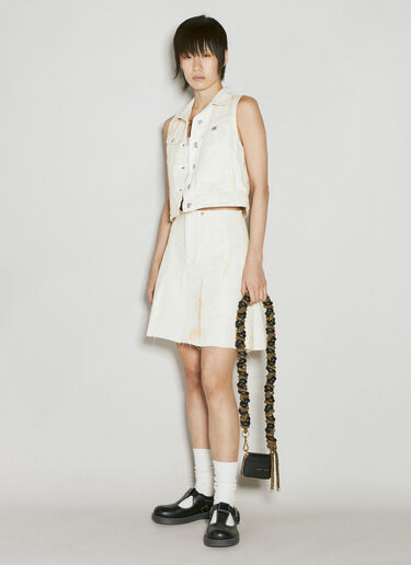 Our Legacy Mini Denim Vest Cream our0255005