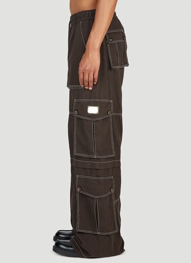 Dolce & Gabbana Wide Leg Cargo Pants Brown dol0153002