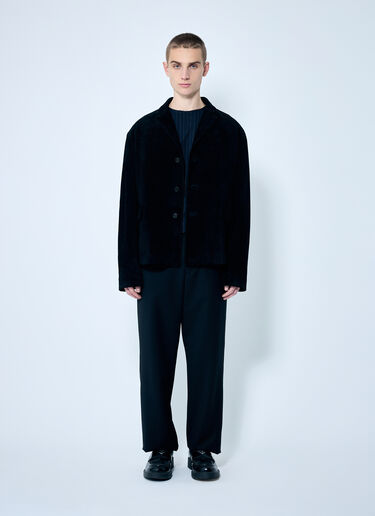 Prada Suede Jacket Black pra0159034