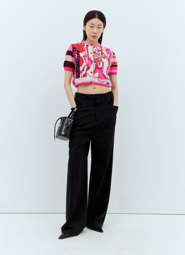 Vivienne Westwood 涂鸦短开衫 粉色 vvw0257018