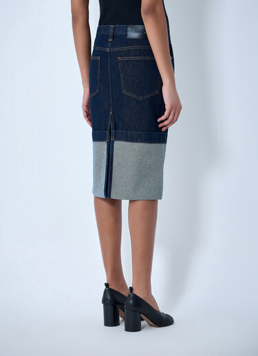 Khaite Kilian Midi Skirt Blue kha0264003