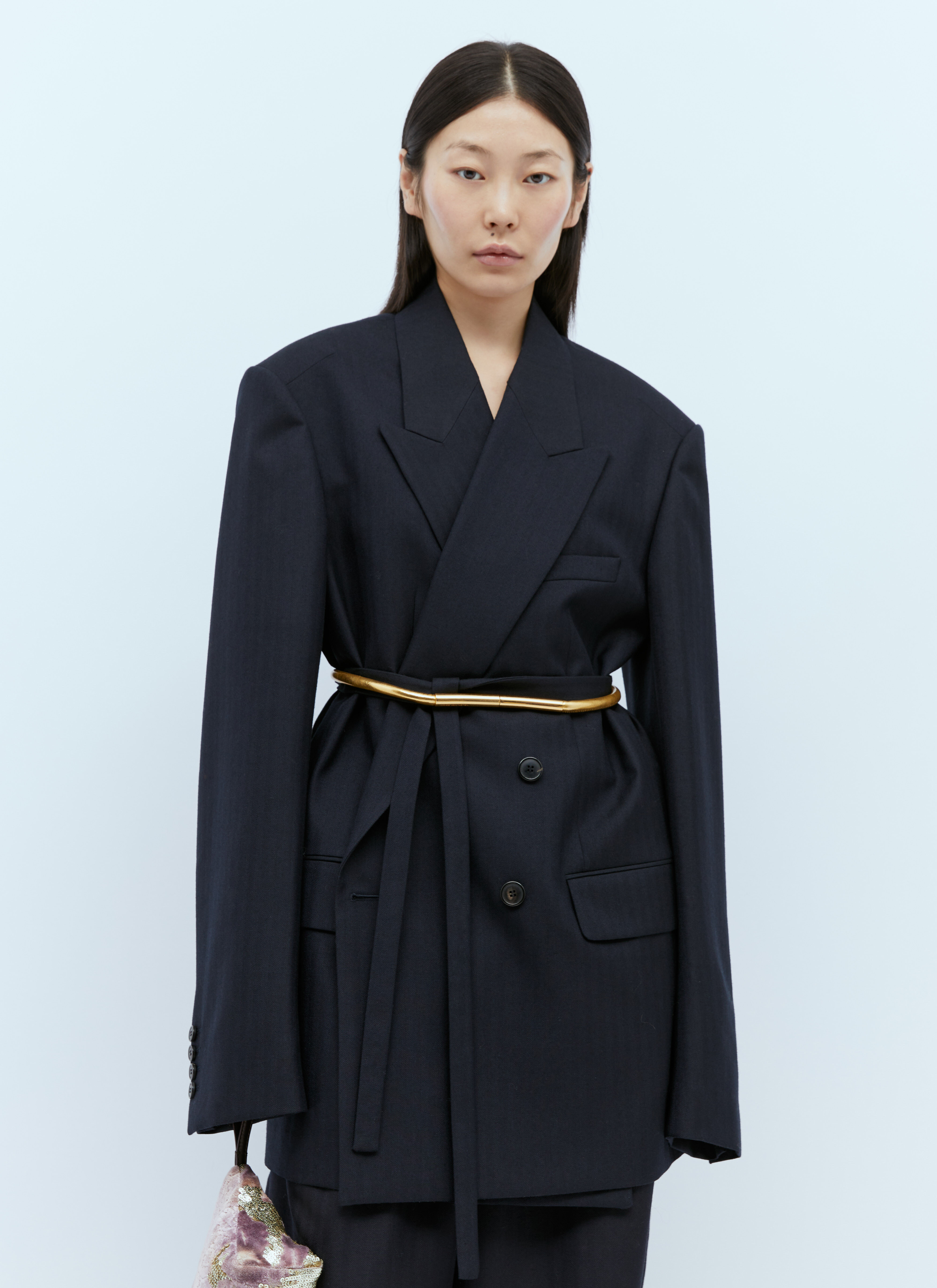 Dries van noten leather jacket cheap