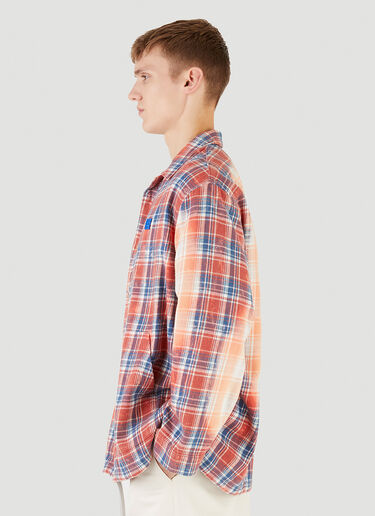 Acne Studios Bleached Check Shirt Pink acn0145026