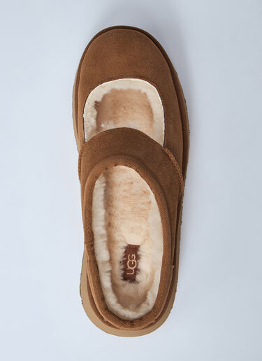 UGG Suede Bea Mary Jane Platform Shoes Camel ugg0260008