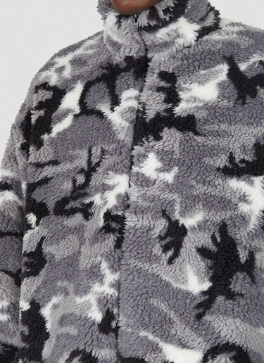Balenciaga Camouflage Fleece Jacket Grey bal0147007