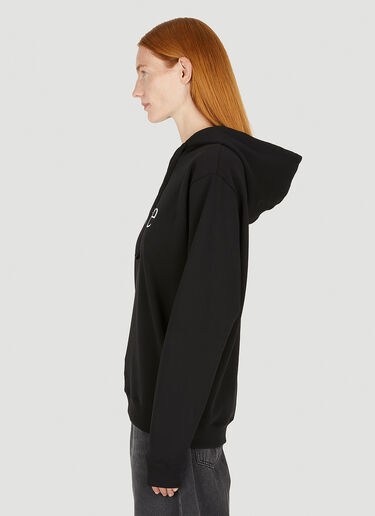 More Joy Logo Print Hooded Sweatshirt Black mjy0349004