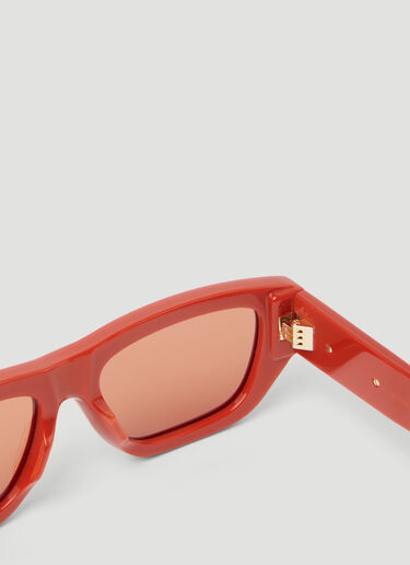 Bottega Veneta Bolt Rectangular Sunglasses Orange bos0353003