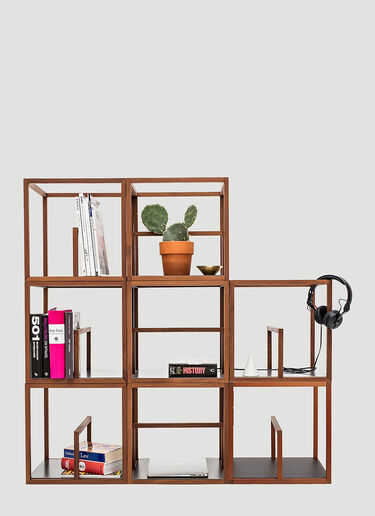 Tre Product Set of Four Text Block Storage Unit Brown wps0644235