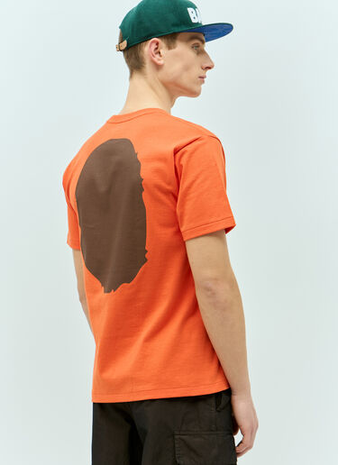 A BATHING APE® Big Ape Head T-Shirt Orange aba0154021
